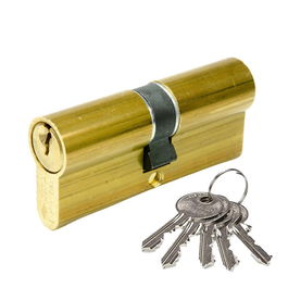 Cisa Cilindro 08010.13.0.lc Logo Std 35x35mm Leva Corta 6 Pitones 5 Llaves Latón Seguridad