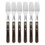Tramontina Tenedor de mesa jumbo polywood castaño 20.5 cm 6 uds