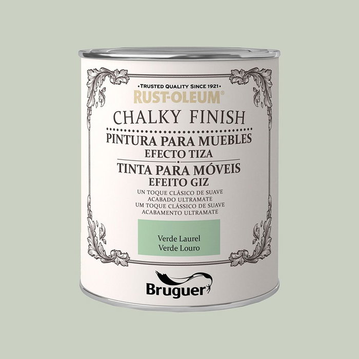 Rust-oleum Chalky Finish Pintura Efecto Tiza Muebles Verde Laurel 750 ml 5397547 Rust-oleum Chalky Finish Pintura Efecto Tiza Muebles Verde Laurel 750 ml 5397547
