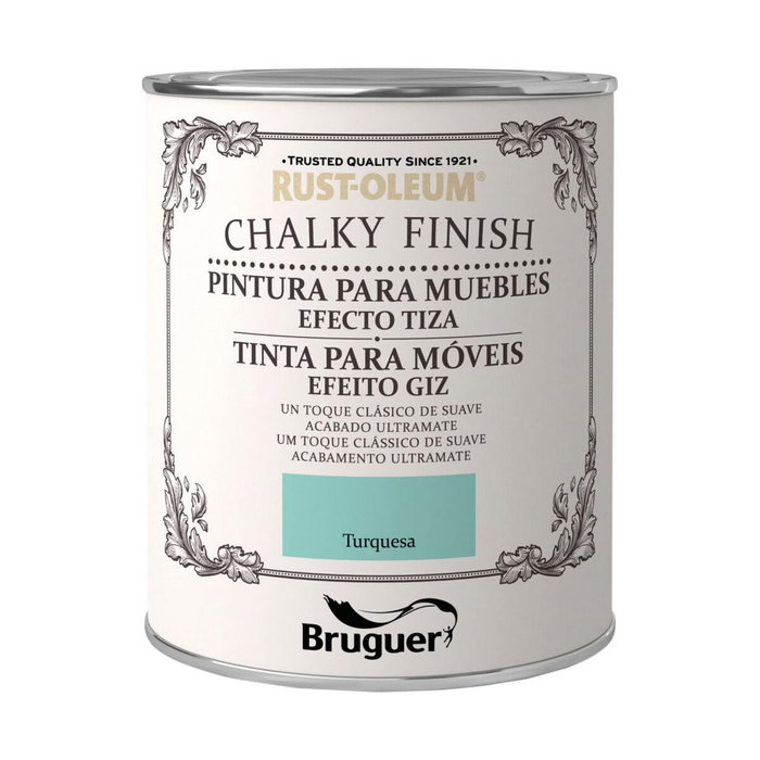 Bruguer Rust-oleum chalky finish muebles turquesa 750 ml Bruguer Rust-oleum chalky finish muebles turquesa 750 ml