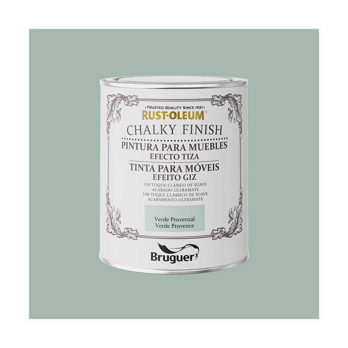 Bruguer Rust-oleum chalky finish Muebles Verde Provenzal 750 ml