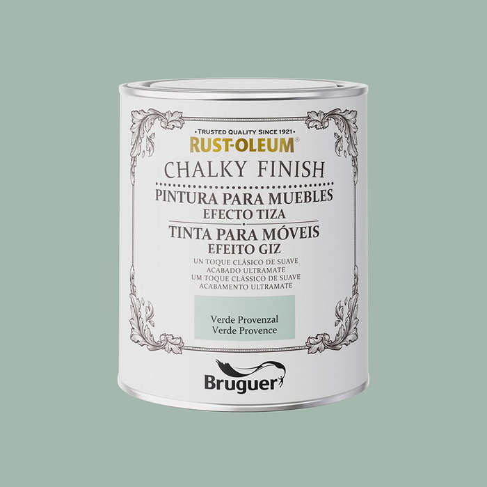 Rust-Oleum Chalky Finish Pintura al Agua Efecto Tiza Muebles Verde Provensal 750 ml 5733888 Rust-Oleum Chalky Finish Pintura al Agua Efecto Tiza Muebles Verde Provensal 750 ml 5733888
