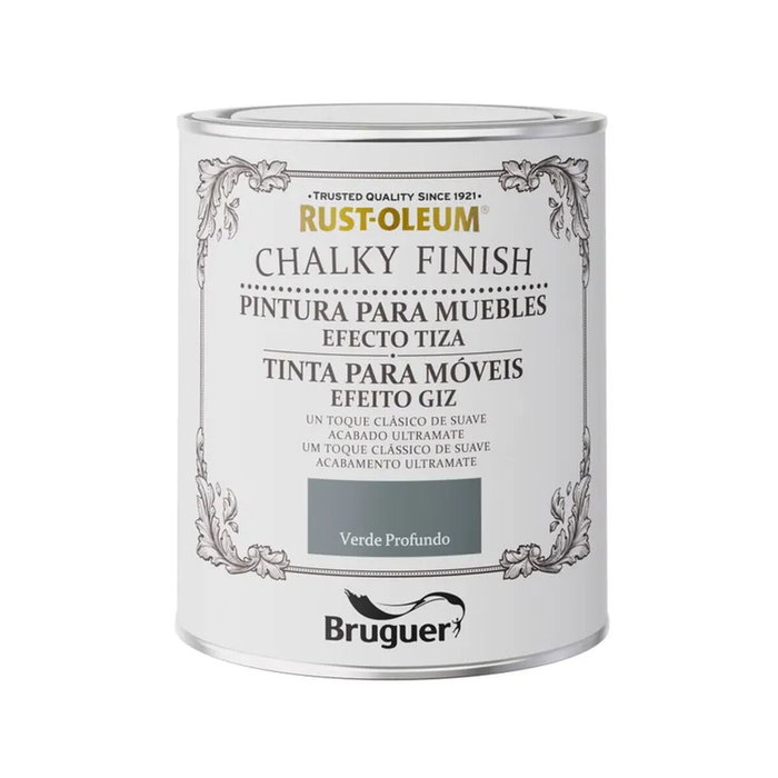 Bruguer Rust-oleum chalky finish muebles verde profundo 750 ml Bruguer Rust-oleum chalky finish muebles verde profundo 750 ml