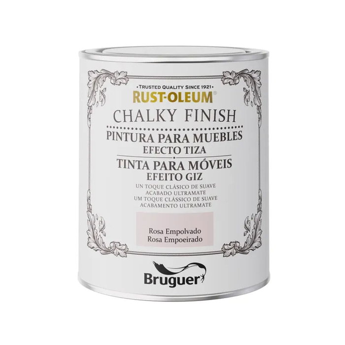 Bruguer Rust-oleum chalky finish muebles rosa empolvado 750 ml Bruguer Rust-oleum chalky finish muebles rosa empolvado 750 ml