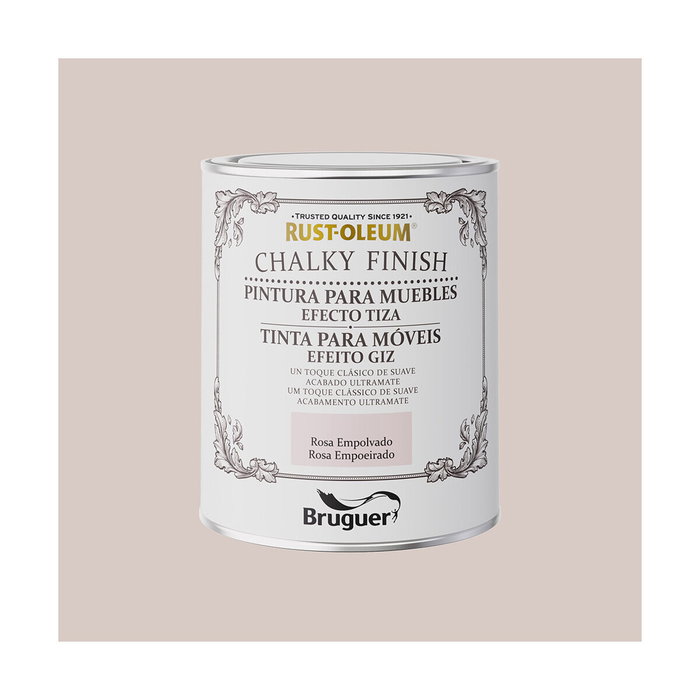 Bruguer Rust-oleum chalky finish muebles rosa empolvado 750 ml Bruguer Rust-oleum chalky finish muebles rosa empolvado 750 ml