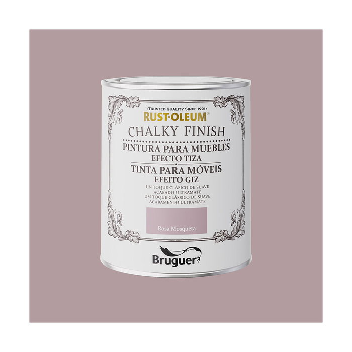 Bruguer Rust-oleum chalky finish muebles rosa mosqueta 750 ml
