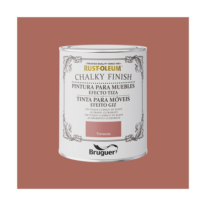 Bruguer Rust-oleum chalky finish muebles terracota 750 ml