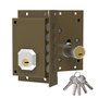 Dorcas C-c922i Cerradura de Sobreponer Derecha sin Tirador Marrón C922d 5 Llaves Seguridad