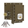 Dorcas C-c9222d Cerradura Sobreponer Izquierda Sin Tirador Marrón 5 Llaves Seguridad