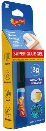 Supertite Adhesivo instantáneo gel 3 g Supertite Adhesivo instantáneo gel 3 g