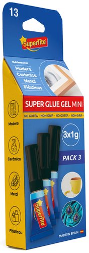 Supertite Adhesivo Instantáneo Gel Transparente 3 x 1 g
