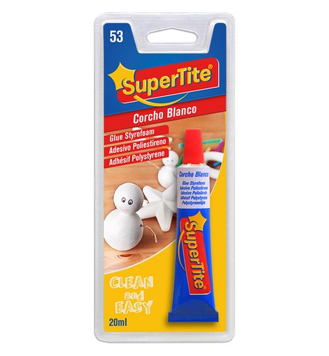 Supertite Adhesivo poliestireno transparente 20 ml