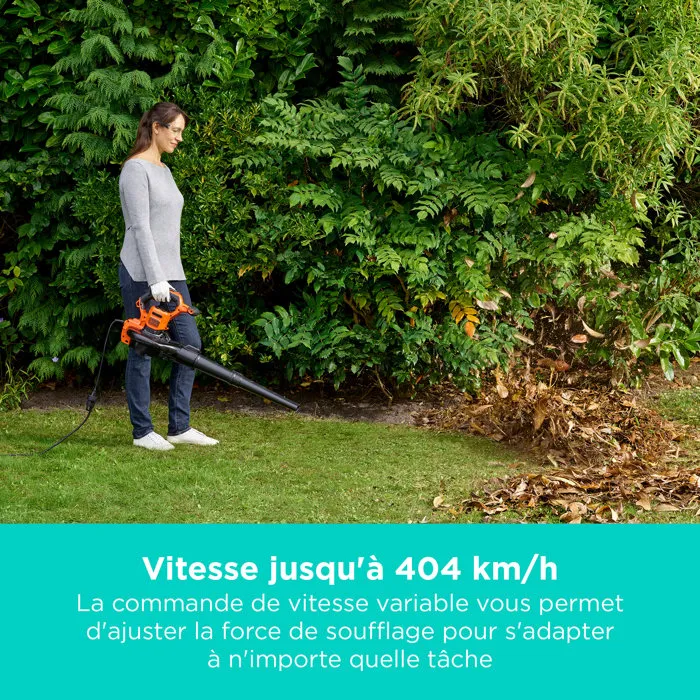Black + Decker BEBLV300-QS Aspirador Soplador Triturador de Mochila 3000W 72L Black + Decker BEBLV300-QS Aspirador Soplador Triturador de Mochila 3000W 72L