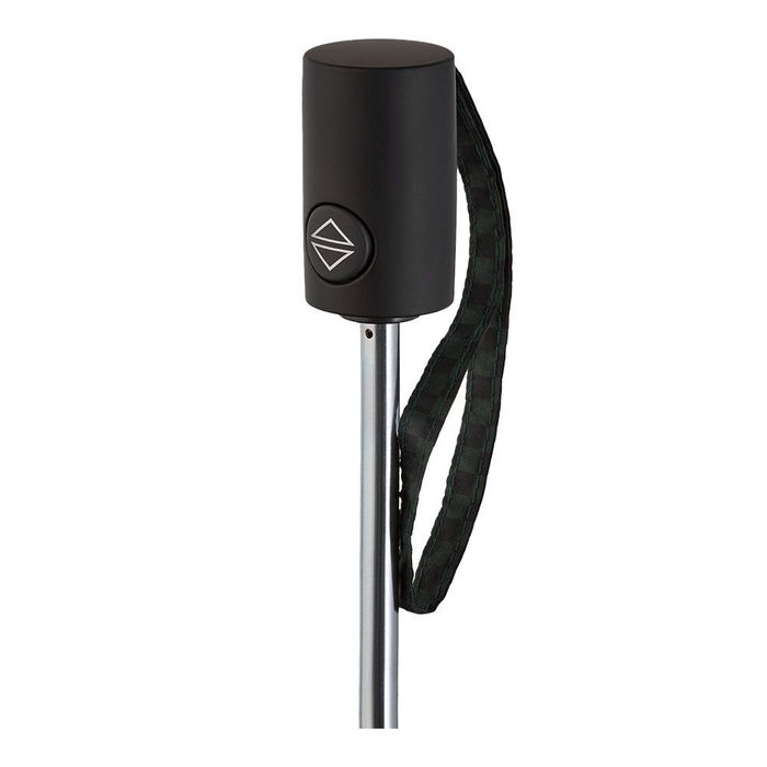 C-Collection Paraguas Mini Plegable Apertura Automática Ø94cm Resistente al Viento Puño Recto Estampado Cuadros Varios