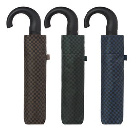 C-Collection Paraguas Mini Automático 8 Varillas Pongee Puño Curvo Ø101cm Colores/Modelos Surtidos