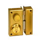 Jis Cerradura de sobreponer modelo 34-6d con pomo, color dorado, mano derecha