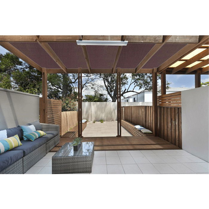 Fun And Go Malla de Ocultación Premium Marrón 1,5 x 5 m Polietileno 230 g/m²