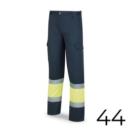 MARCA Pantalón de alta visibilidad bicolor azul/amarillo talla 44