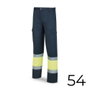 Pantalón Poliéster/Algodón Bicolor Alta Visibilidad EN20471 Azul/Amarillo Talla 54 388pfxyfa/54