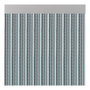 Acudam Cortina para Puerta Modelo Lisboa Gris 90 x 210 cm Anti-insectos Tiras PVC