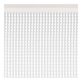 Acudam Cortina para Puerta Malta Cristal 90 x 210 cm Anti-insectos Tiras PVC Uso Exterior
