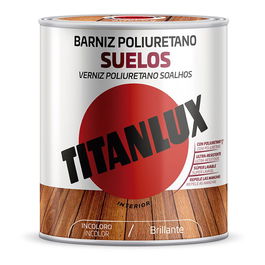 Titan Barniz Poliuretano Suelos M16100034 Incoloro Brillante 750 ml Interior