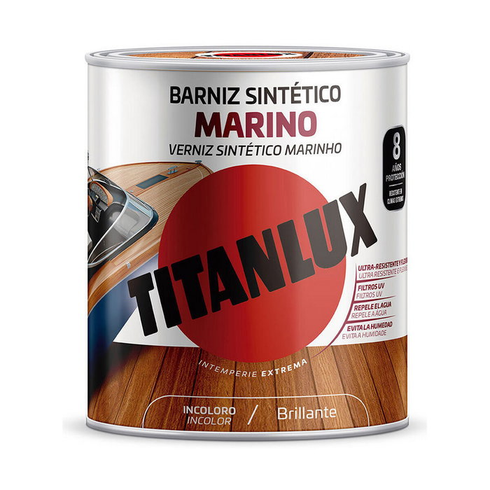 Titan Barniz Sintético Marino Incoloro Brillante 4 L