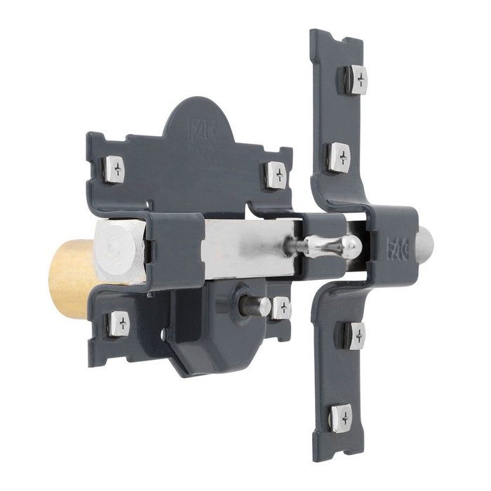 Fac Cerrojo F01053 Pintado 101-r/105 con Barra de 18mm y Placa de 105mm 3 Llaves Serreta