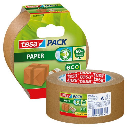 Tesa Tesapack Cinta de Embalaje de Papel Ecológico 50 mm x 50 m