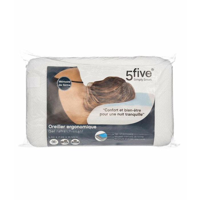 5Five Almohada ergonómica con gel refrescante 50 x 30 x 12 cm 5Five Almohada ergonómica con gel refrescante 50 x 30 x 12 cm