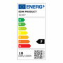 Edm Aplique LED redondo 18 W luz fría 6400 K blanco