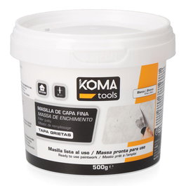 Koma Tools Masilla Capa Fina 500 g Paredes y Techos Secado Rápido