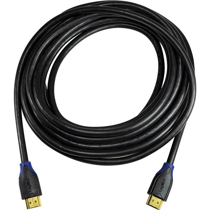 LogiLink Cable HDMI 2.0 con Ethernet de 10m, 4K2K/60Hz, Negro