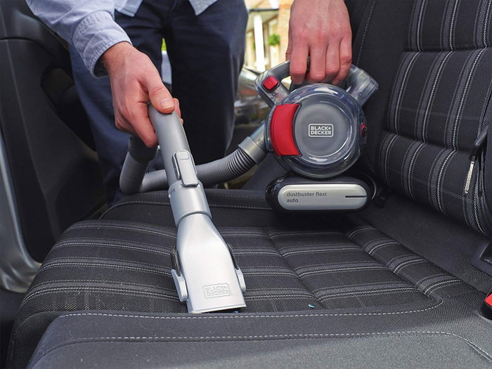Black+Decker PD-1200-AV Flexi Vac Aspirador de Coche 12V con Tubo Flexible