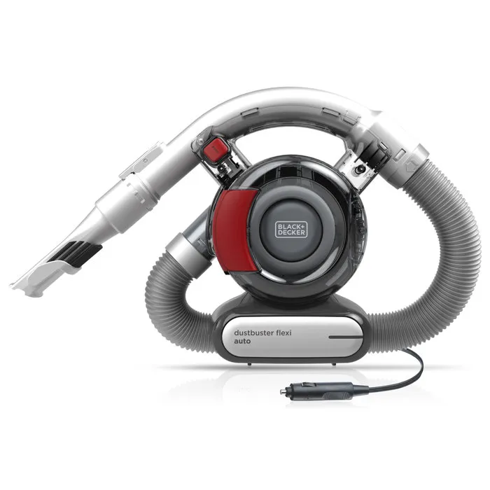 Black+Decker PD-1200-AV Flexi Vac Aspirador de Coche 12V con Tubo Flexible