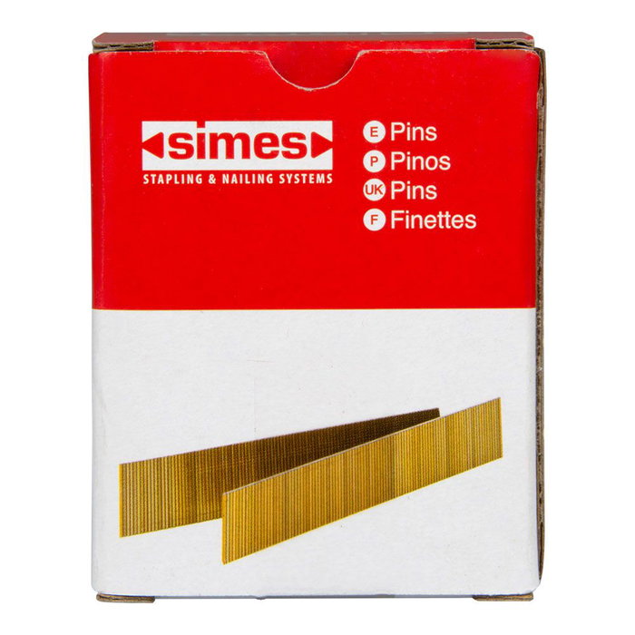 Simes Clavos Micro Brad Galvanizados 0.6 x 20 mm, Caja de 9000 unidades, Compatibles con Clavadora Neumática Ref. 19705 (4730220)