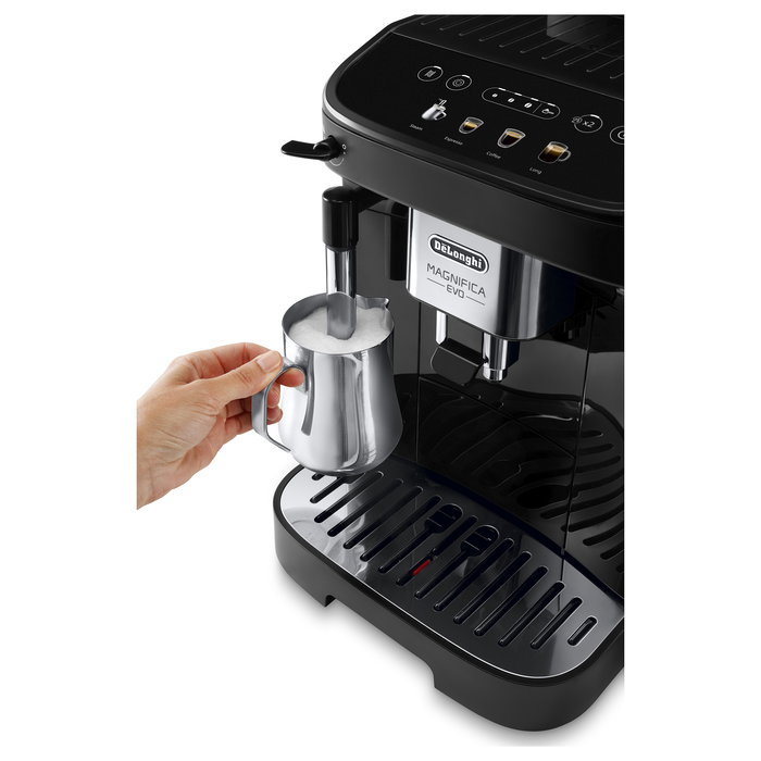 DeLonghi Máquina de Café Magnifica Evo ECAM290.21.B Automática 15 bar, 1.8L, Molinillo Integrado, para Granos, 1450W, Negro