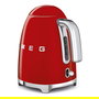 Smeg KLF03RDEU Hervidor de Agua 1.7 Litros 2400W Color Rojo Acero Inoxidable con Indicador de Nivel y Base Giratoria 360°
