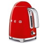 Smeg KLF03RDEU Hervidor de Agua Eléctrico, 1.7L, Color Rojo