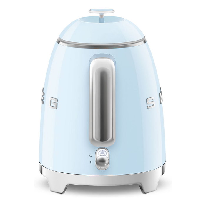 SMEG Hervidor Eléctrico Mini KLF05PBEU, 0.8L, 1400W, Azul, Con Indicador de Nivel y Apagado Automático