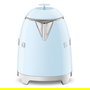 SMEG KLF05PBEU - Hervidor eléctrico mini de agua 0.8 Litros 1400 W, plástico, color azul, con indicador de nivel, apagado automático y filtro