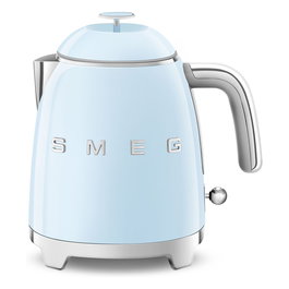 SMEG KLF05PBEU - Hervidor eléctrico mini de agua 0.8 Litros 1400 W, plástico, color azul, con indicador de nivel, apagado automático y filtro