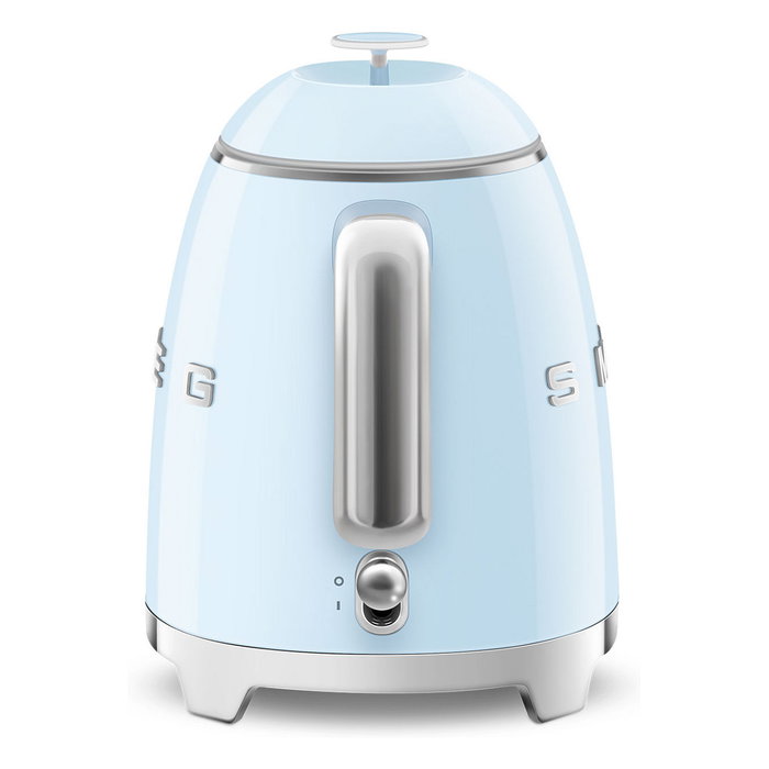 SMEG Hervidor Eléctrico Mini KLF05PBEU, 0.8L, 1400W, Azul, Con Indicador de Nivel y Apagado Automático