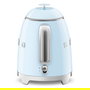 SMEG KLF05PBEU - Hervidor eléctrico mini de agua 0.8 Litros 1400 W, plástico, color azul, con indicador de nivel, apagado automático y filtro