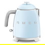 SMEG KLF05PBEU - Hervidor eléctrico mini de agua 0.8 Litros 1400 W, plástico, color azul, con indicador de nivel, apagado automático y filtro