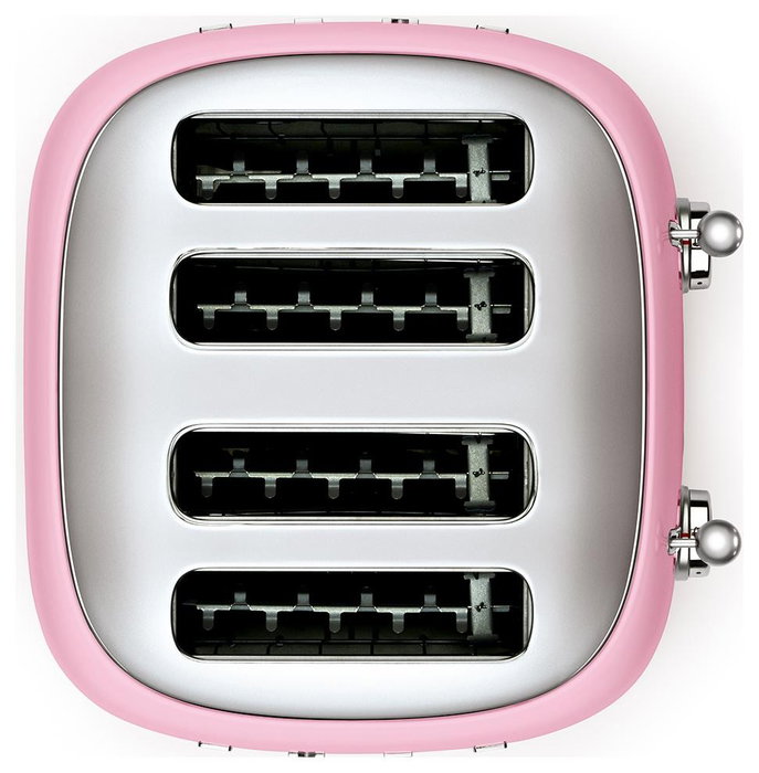 Smeg TSF03PKEU Tostadora Rosa de 4 Rebanadas