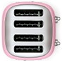 Smeg TSF03PKEU Tostadora Rosa de 4 Rebanadas