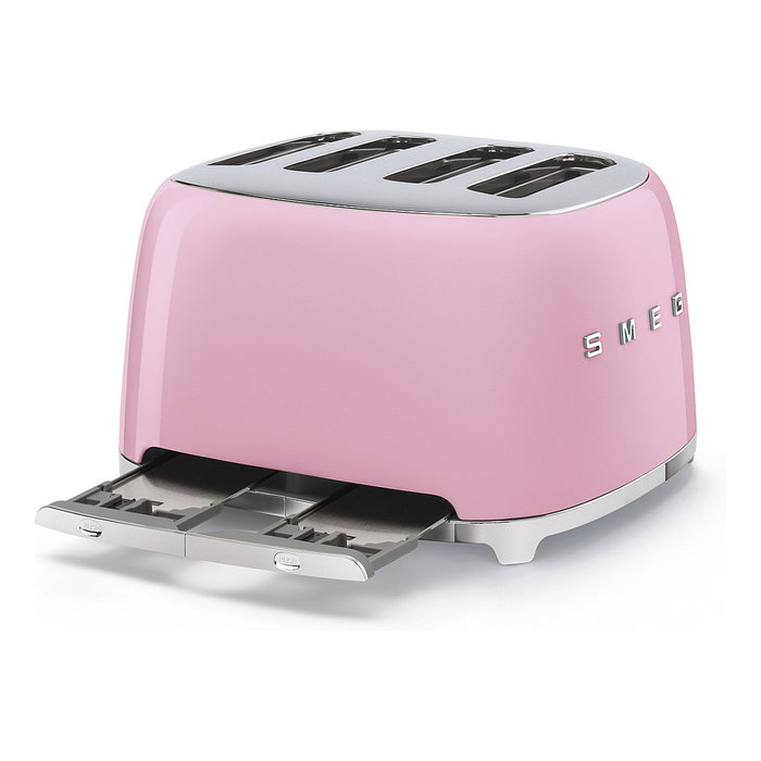 Smeg TSF03PKEU Tostadora Estilo Años 50 Rosa