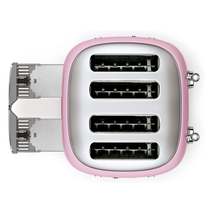 Smeg TSF03PKEU Tostadora Estilo Años 50 Rosa