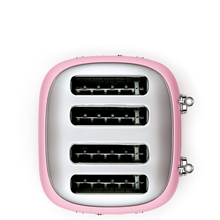 Smeg TSF03PKEU Tostadora Rosa de 4 Rebanadas